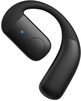 Wireless Single Earbud Bluetooth Headset mit Mikrofon Handy Telefon Freisprech Open Ear Einzeln Sportkopfhörer Kabellos mit Ohrbügel Schnurlos Ohrhörer Freisprecheinrichtung Ohr für Sport Fahren