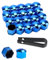 KGDUYC 20 Stk 17mm Mutternabdeckungen,Radmutterkappen 17mm,Sechskant-reifen Muttern-abdeckungen,Radmutter Kappe Universal,Universal Reifen Mutter,Radbolzen Kappen Mit Entfernung Werkzeug, Blau