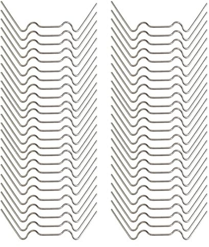50 Stück Gewächshaus Klammern, Gewächshausklammern, Hohlkammerplatte Befestigung Gewächshäuser Zubehör, Edelstahl Extra Stark, Gewächshäuser Zubehör für Doppelstegplatten, Gewächshaus Platten