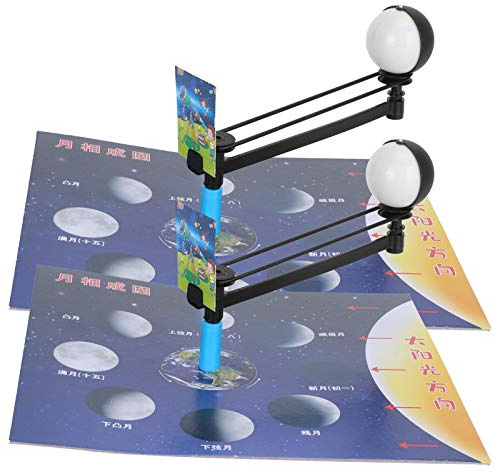 Eacam Kit Scientifico Modello Fasi Lunari Giocattolo Educativo Giocattolo per Bambini Esperimento Fai da Te Attrezzatura di Assemblaggio Strumento Didattico di Fisica con Parti in