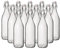 Simpa® 1L Clear Traditional Vintage Style Glass Bottles 1 Litre Swing Top Bottles - Ideal for Domestic or Commercial Use - Fill with Water, Wine, Liquor, Oil, Beer, Schnapps or Cordials.