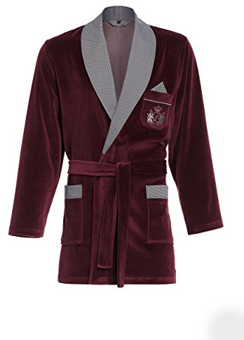 Kort morgonrock för herr RE-111 velour badrock – elegant