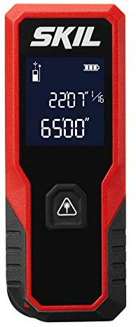 Skil 65ft. Compact Laser Distance Measurer with Wheel Measuring Mode, Backlit LCD Display, Carry Bag and battery Included - ME9821-00