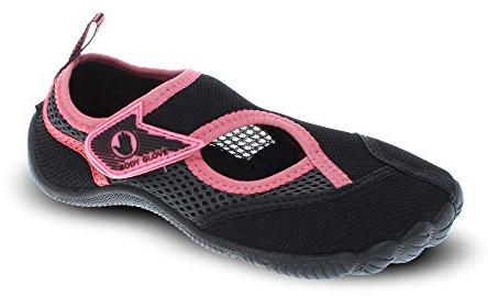 Body Glove Water Shoes for Women, Lake, Aerobics, Swimming, Aqua Sports, Beach, Womens Water Shoes, Black Slmn Rose Aqua Shoes for Women