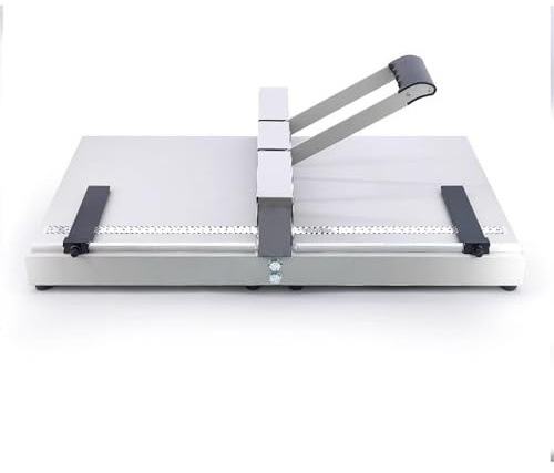 jcwwolk Paper Creasing Machine, Commercial Office Book Cover Scoring Card Machine, with Positioning Ruler, Indentation Length 350 Mm, for Greeting Cards, Brochures, Photo Paper