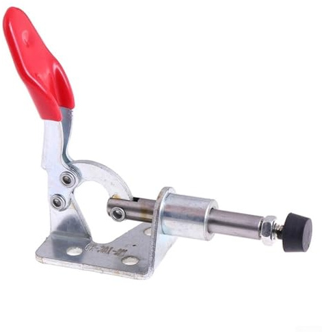 GH-301A - Abrazadera vertical con mango antideslizante cubierto, capacidad de sujeción de 45 kg, tipo push-pull para chapa, placa de circuito, soldadura, jigging,