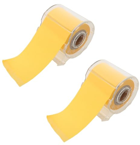 TOPBATHY 2 Rollos de Cinta Adhesiva para Notas Autoadhesivas de Oficina y Escolar, Pegatinas Adhesivas en Rollo Naranja, Bloc de Notas Portátil para Recordatorios y Organización