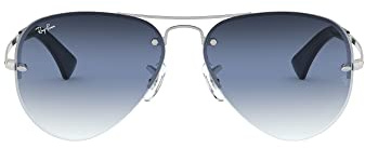 Ray-Ban Mixte 0RB3449-91290S-59 Lunettes de soleil, Silver (91290s), L