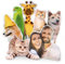 Wucidici Almohada Personalizada para Mascotas, cojín de Fotos Personalizado, Almohada de Gato Impresa, Regalo para Amigo, Novio, Novia, Madre (20 cm)