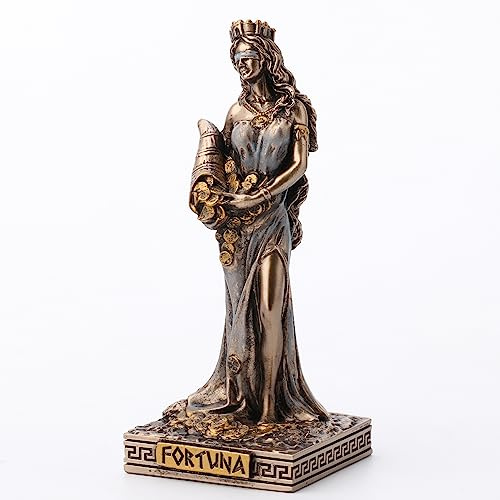 Veronese design 8,6 cm Fortuna grekisk gudinna of Good Fortune harts miniatyrstaty statyett samlarobjekt