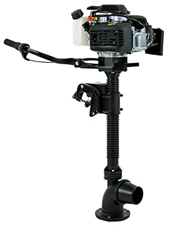Boat Engine, Outboard Motor, Fishing Boat Engine, 4 Stroke 4HP Water Cooling System Outboard Motor Fishing Boat Engine CDI Ignition System, for Small Watercraft, Kayaks, Canoes, Dinghies