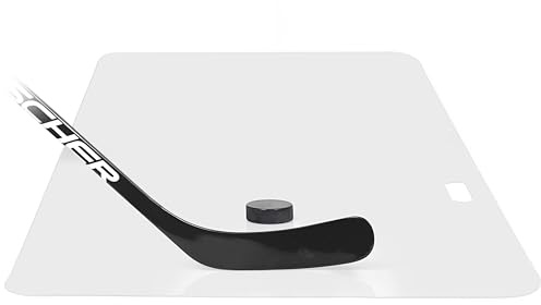 ACE HOCKEY Shooting Pad 24” x 48” - Shoot Like on Real Ice - Practice Shooting, Stickhandling, Passing Skills on 8 sqft - Convenient Off-Ice Training - Easy to Carry - Synthetic Ice Mat