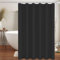 FRECOO Tenda Doccia, Antimuffa Impermeabile 180x180 cm Tenda Vasca da Bagno, PEVA Impermeabile Tenda per Doccia, Asciugatura Rapida, Lavabile, per Famiglia, Hotel-nero