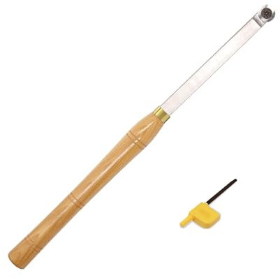 CDBP Holzdrehwerkzeug Drehmeißel-Finisher-Werkzeugleiste, schälender Schaber mit 16mm Rundklinge