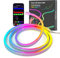 Kangtaixin Neon LED Strip 1m, Flexibler LED Streifen Mit App-Steuerung, 5V RGB LED Band Seil Lampe, DIY-Formen, Musik Sync, Lichtband für Wohnzimmer, Schlafzimmer, Wand, Gaming Deko