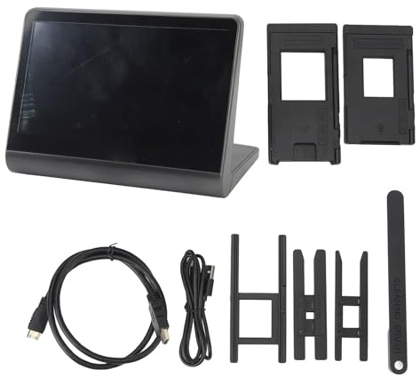 Escáner de Películas con Pantalla HD de 7 Pulgadas, 48MP, Digitalizador para 135 126KPK 110 Super 8mm - Escaneo Rápido, Memoria Interna de 16G, Ideal para Fotos Antiguas y