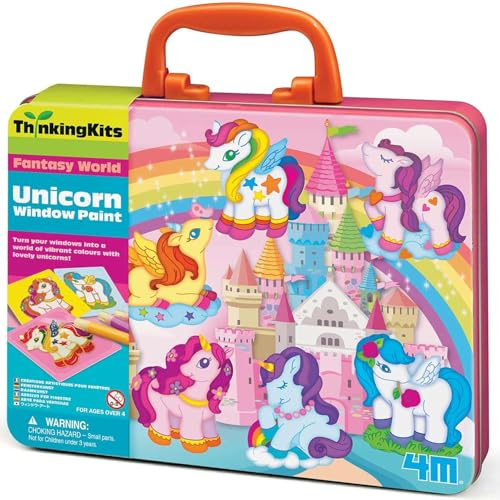 4M 404735 Thinking Kits Unicorn Window Paints, 1 Count (Pack of 1)