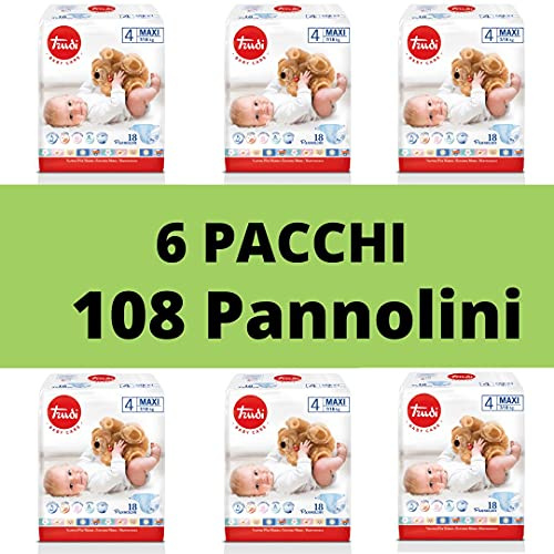 Pannolini Trudi Baby Care Maxi 7/18 Kg • 18 Pannolini CONFEZIONE 6 PZ