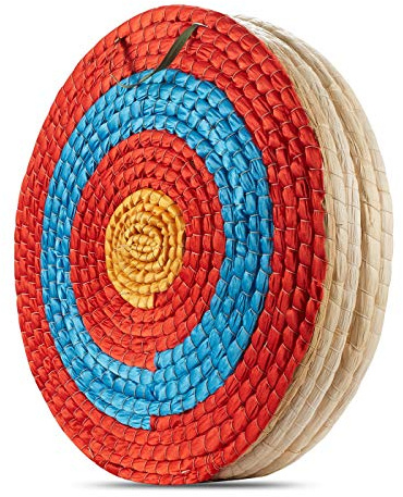 KAINOKAI Traditional Hand-Made Straw Archery Target,Arrow Target for Recurve Bow Longbow or Compound Bow(20in / 5 Layers)