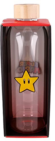 Stor |Junge Erwachsene Große Glasflasche 1030 ml Super Mario