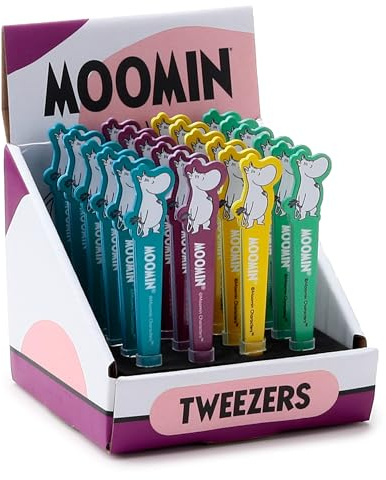 Puckator Moomin Pince à épiler en forme de moomin – Mini pince à épiler fine pour enfants incarnés – Pour remplir les chaussettes – Pince à épiler pour poils du visage, femmes et menton – Petit cadeau