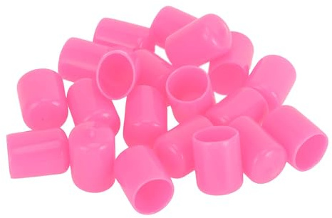 TUCKBOLD Utomhus fälg Cylindrisk form Hjulmutter Rosa PVC Hjulmutter Dammskydd 20st 17mm