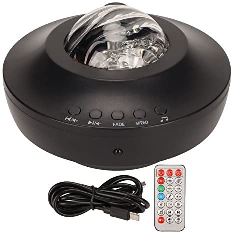 Sunicon Star-projektor, 5-i-1 Aurora-projektor nattlampa Galaxy projektor nattlampa med Bluetooth-högtalare för takinredning i sovrummet