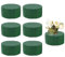 Fenglin-joy Schiuma Floreale Rotonda, 6 Pezzi 8 x 4 cm Schiuma Floreale Schiuma Floreale bagnata in Verde per composizioni Floreali Matrimonio, Vacanze, Decorazione di Feste