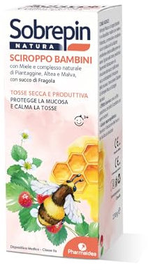 Sobrepin Natura Sciroppo Bambini – Sollievo per Tosse Secca e Grassa con Estratti Naturali – Flacone da 230ml