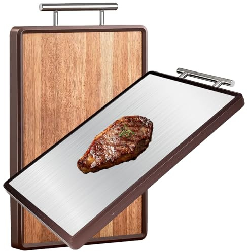 Tabla de Cortar de Doble Cara, Resistente al Moho y a Los Olores, Duradera y Resistente a Los Cortes, Tabla de Cortar, Con un Asa para Colgarla Fácilmente, Adecuada para Carne y Verduras