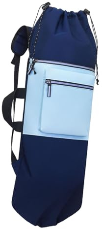 Perfeclan Mochila para patineta, Funda de Transporte para Longboard, Bolso portátil de Gran Capacidad con Correas Ajustables, Bolsa para patineta para, Azul Oscuro