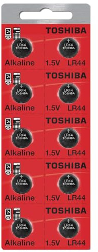 TOSHIBA LR44 Battery 3V Battery 1.5V Alkaline (10 Batteries)