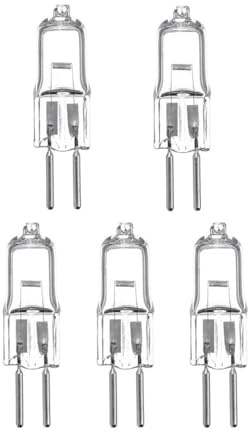 ZHGUIMING Bombillas G5.3 de 5 piezas, CA 12 V, 35 W, 50, base JC dos pines, voltios(12V 20W)