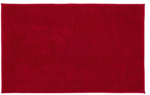 Gözze - Anti-Rutsch-Badematte, Superweich, 100% Mikrofaser, 60 x 100 cm - Bordeaux