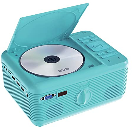 RCA PROJECTOR WITH BUILT-IN INTERNAL DVD PLAYER BLUETOOTH AND SPEAKER - Mini Portable - Indoor/Outdoor Projector and Screen Package - HDMI/AV/VGA/Micro SD Compatible - 1920x1080 Res