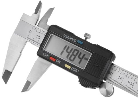 QUARKZMAN Calibro Digitale 300mm/0-12 Ampio Schermo LCD Corpo in Acciaio Inossidabile Strumento Misurazione Calibro, Calibri di Misurazione per Fai da Te/Casa