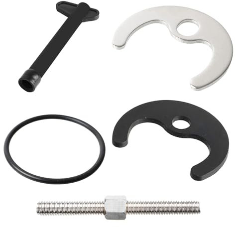 Tuercas FijacióN Grifo,Sistema Tornillos para Grifos De Lavabo,Juego de Montaje de dos Orificios para la Fijación de Grifos de agua,incl Placa de Fijación de Herradura,Tuercas