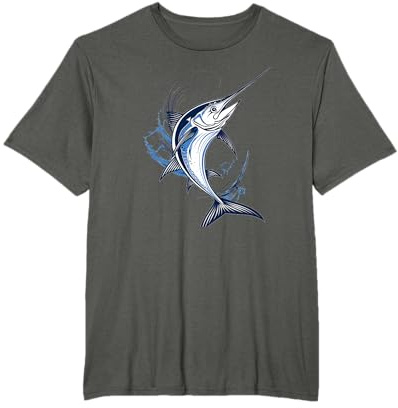 Impresionante traje de pez espada para niños y niñas de pesca Camiseta