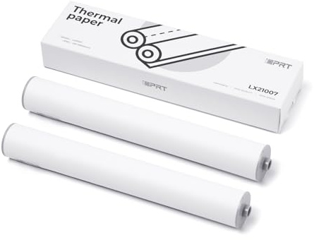 iDPRT A4 Thermal Paper 2 Rolls - 21 x 29.7 cm Thermal Paper, Compatible with MT890/HPRT MT810/M08F/ITP01/ITP04, BPA Free&Support Contract, Picture, Document, etc. - 210mm
