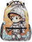 Linnyio Lustiges Aquarell Astro Mädchen Jungen Schulrucksack - Verstellbare & Bequeme Tragegurte, Geräumig mit Mehreren Taschen für Schule Studententaschen
