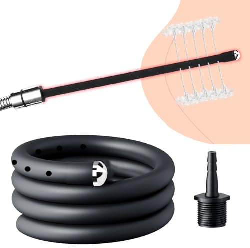 Sadodo Silikon Analdusche für Analverkehr,50cm Einlauf Darmreinigung Anal-Spülung Dusche Enema Tube TubeVaginal Frau Wasserrohre Klistier Darmspülung Irrigator Sex Spielzeug für Frauen Männer