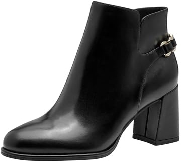 Tamaris Femme Damen Boot Heel 1-25346-45 Bottine, Noir, 38 EU