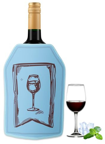 Yanghad Raffredda Bottiglie Vino, Refrigeratore per Bottiglie di Vino in Gel, Raffreddatore per Champagne, Borsa Termica per Bottiglie, Adatto per Viaggi, Barbecue e Feste