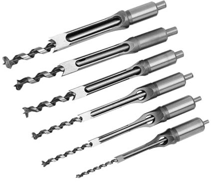 Saw Drill Saw Drill Bit Hole Sel Mortising Wood Working Tool,6Pcs Hole Auger Bit Mortising Sel Woodworking Tool