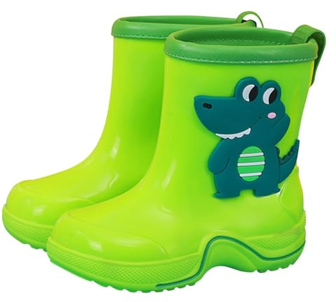 Genérico Botas de Agua Niña Niño, Botas Agua Niño Niña Botas Lluvia Unisex Niños Monocromo Impermeables y Antideslizante Outdoor Botas de lluvia Infantiles
