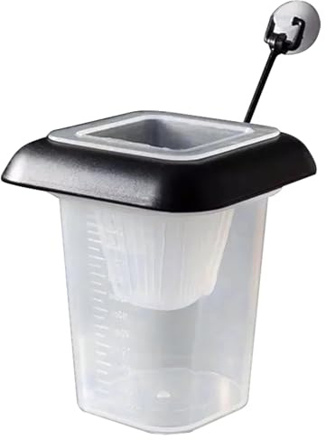 Vaso para la alimentación de los Peces, alimentador de Cebo Flotante con, dispensador de Comida para Peces, para alimentación Viva en Agua Dulce y Acuario de Agua Salada
