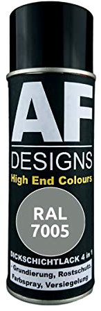Peinture en spray 4 en 1 RAL 7005 gris souris.