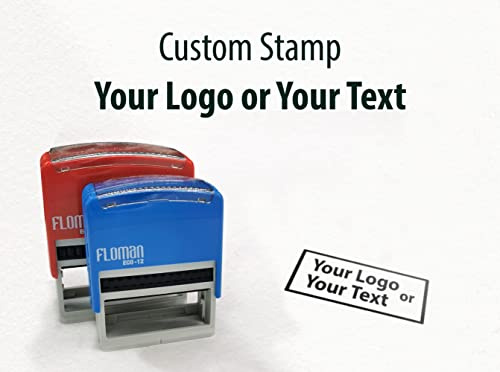 Personalised Logo Stamp - Round Customised Business Self Inking Address Name Rubber Stamp - UK Made (30mm Round)