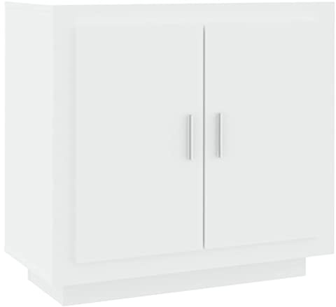 vidaXL Dressoir 80x40x75 cm bewerkt hout wit