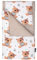 PinkZebra Bettwäsche 3-teiliger Set für Puppen bis 43 cm, Puppenbettwäsche für Puppenbett mit Matratze, Puppenbettzeug beidseitig, aus Baumwolle, Cute Teddy